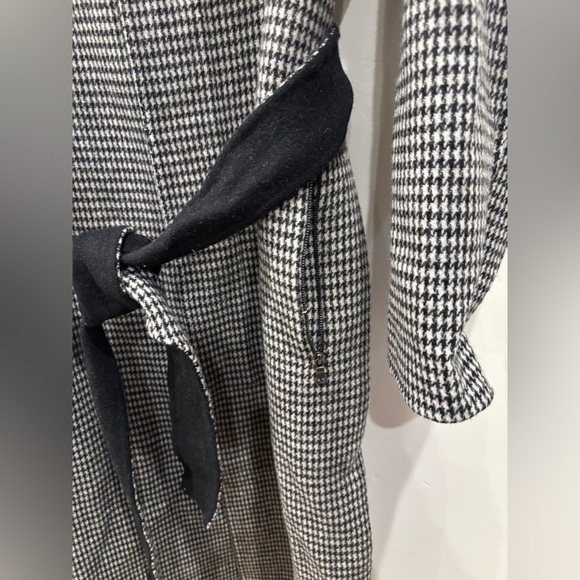 Robert Rodriguez Barney’s New York Monochrome Houndstooth Coat small elegant - Picture 4 of 6